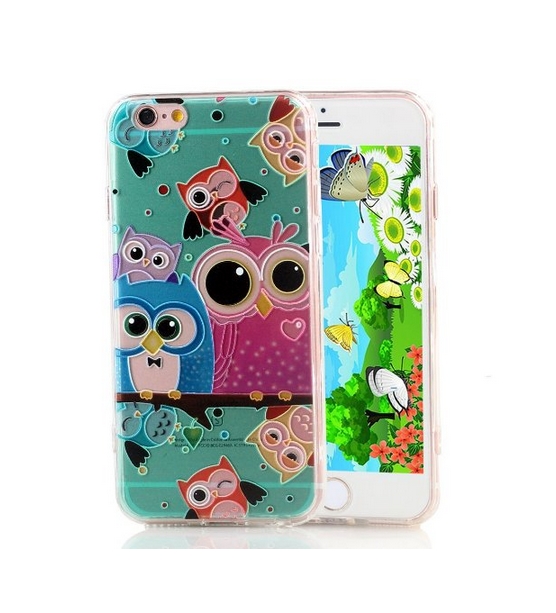 3D Stereo Relief Texture Pattern  Luxury Floral Painted painting Hard Plastic transparent Case cover for iphone 6 6s family plus